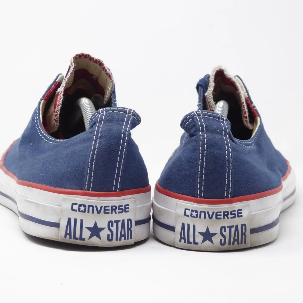 Converse Chuck Taylor All Star Low Navy Red Canvas Sneakers Shoes Mens Size 12 - Picture 5 of 9